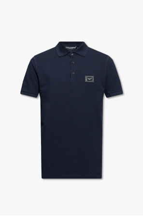 Tシャツ・カットソー Dolce & Gabbana SS25 POLO CON LOGO (G8PL4T G7F2HN0000) Black Polo shirt with logo Dolce & Gabbana - Vitkac AS